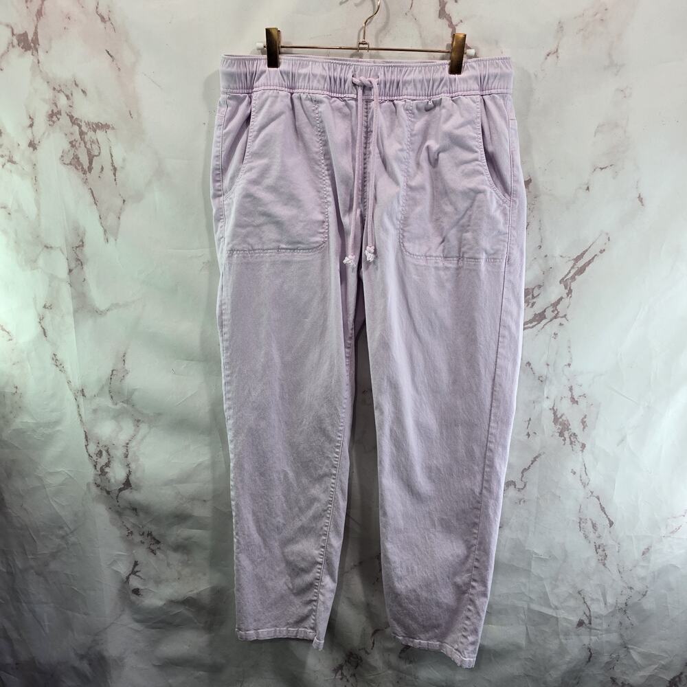Carve Designs Pants Womens Small Purple High Rise Jogger Crop Organic Cotton